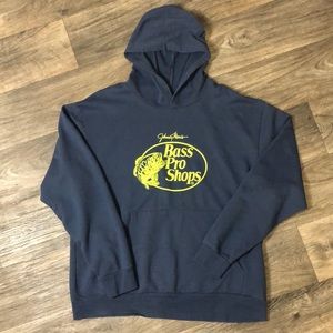 Bass Pro Shops Men’s hoodie - Blue & Green - L